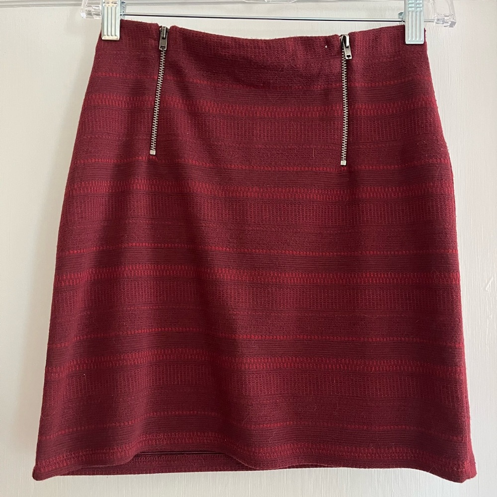 Hollister Red Mini Pencil Skirt for Work